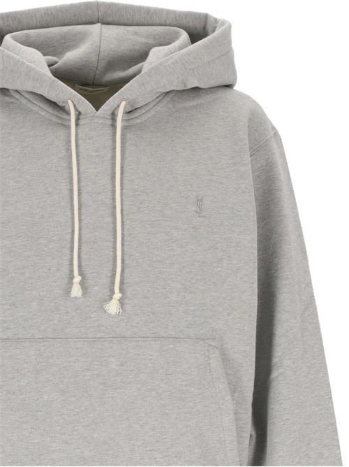 Heather grey organic sweatshirt Saint Laurent | 778559Y37PU1403